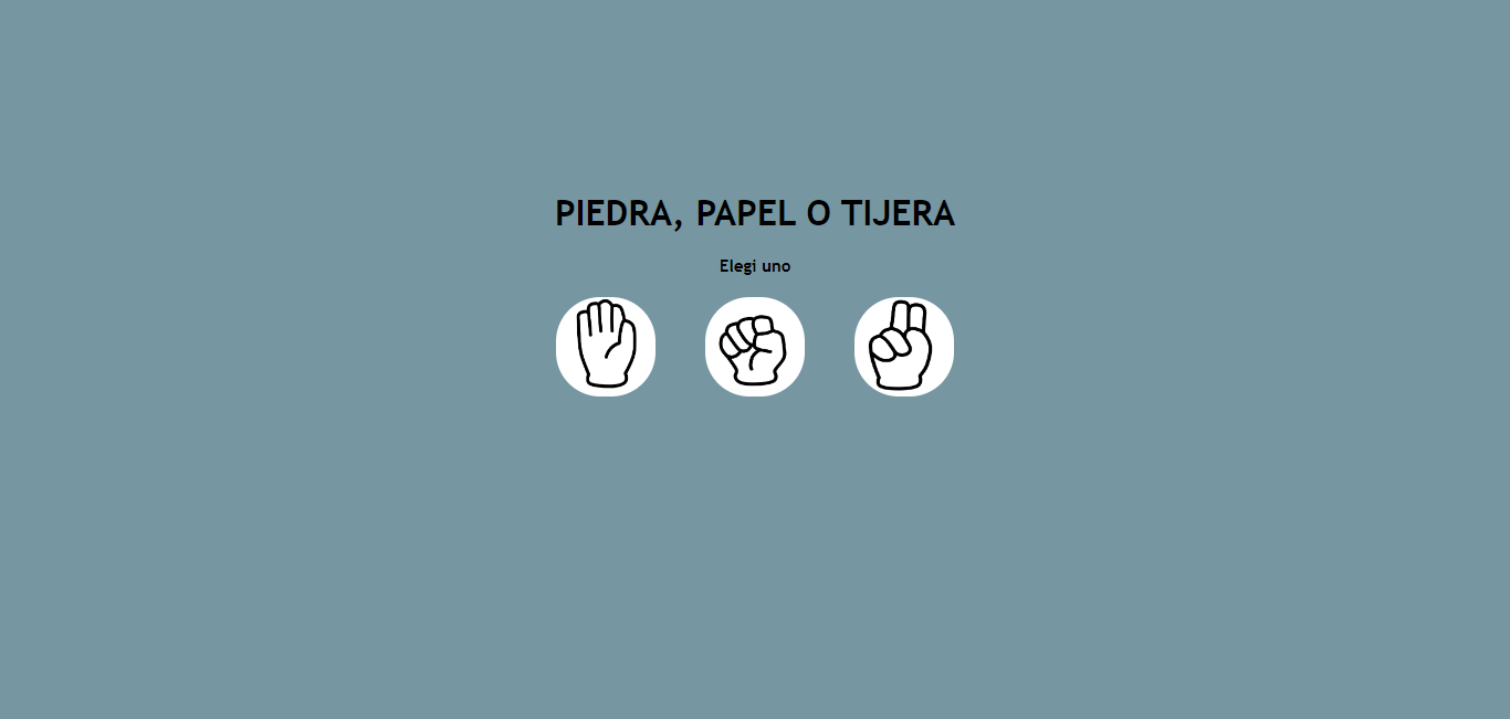 juego basico de piedra, papel y tijera